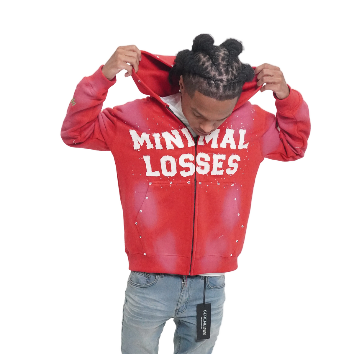Red “I Hate Losing” Zip Up