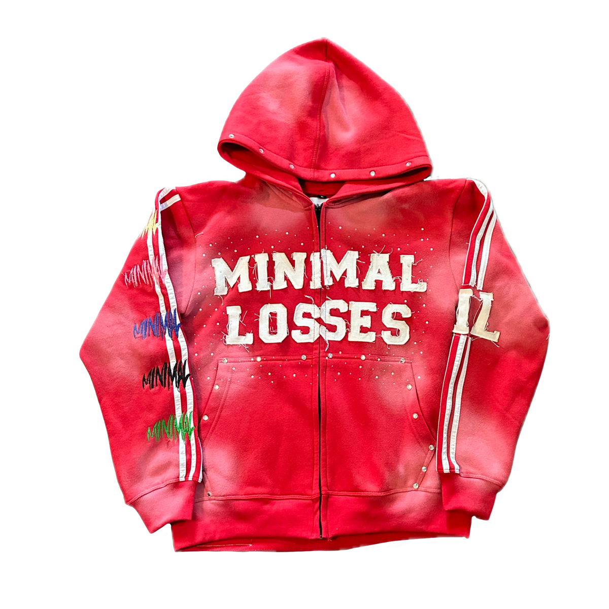 Red “I Hate Losing” Zip Up