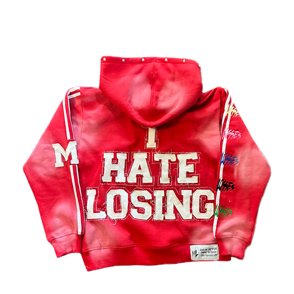 Red “I Hate Losing” Zip Up